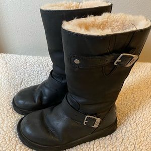 UGG Black leather boots